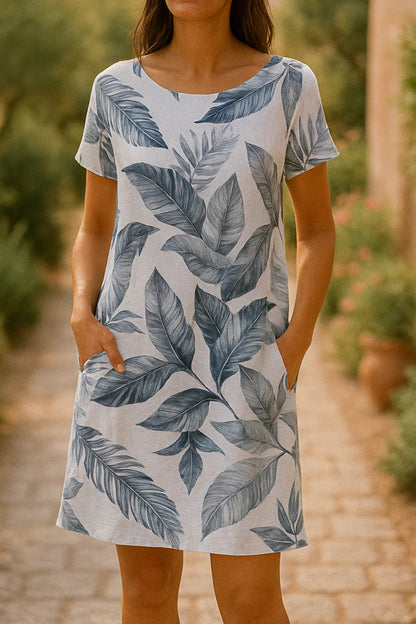 SORELLE™ -  Elegant Cotton and Linen Dress