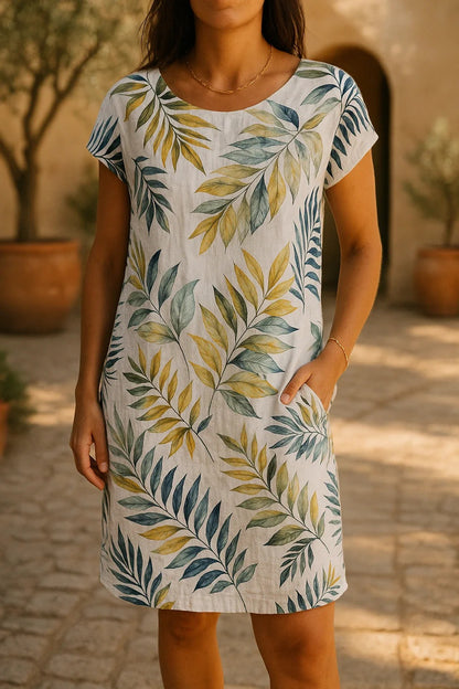 SORELLE™ -  Elegant Cotton and Linen Dress