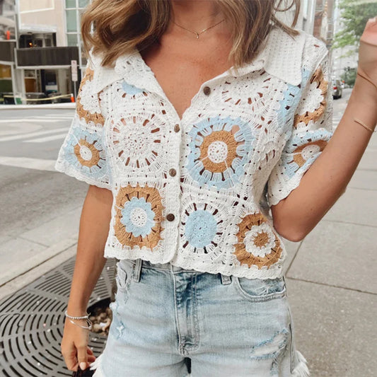 Short Sleeve Knit Top